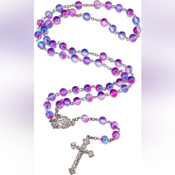 🌈✝️ Bi Color Rosary ✝️🌈 - Picture 1 of 1